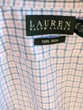 Ralph Lauren Pink and Blue Windowpane Dress Shirt